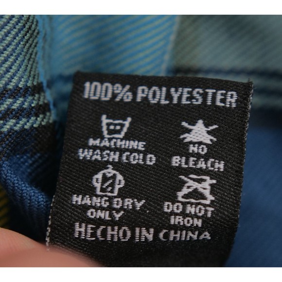 Dixxon Flannel Co “The‎ Complex” Men's Shirt Size 2XL Blue plaid button up - Picture 10 of 10